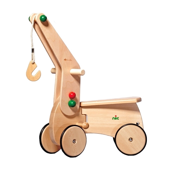 wooden crane toy