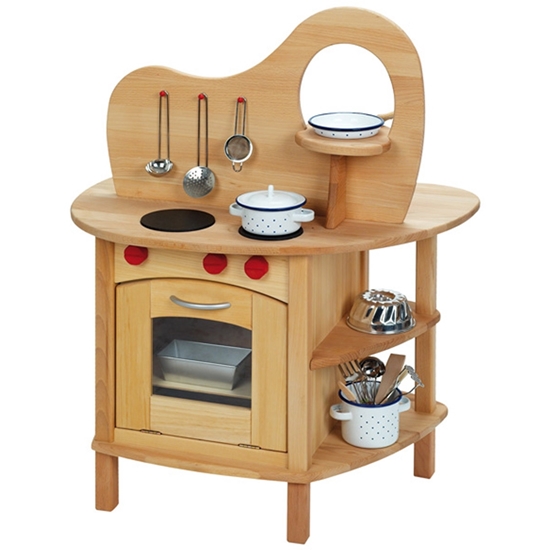 0001704 Two Sided Wooden Play Kitchen 550 